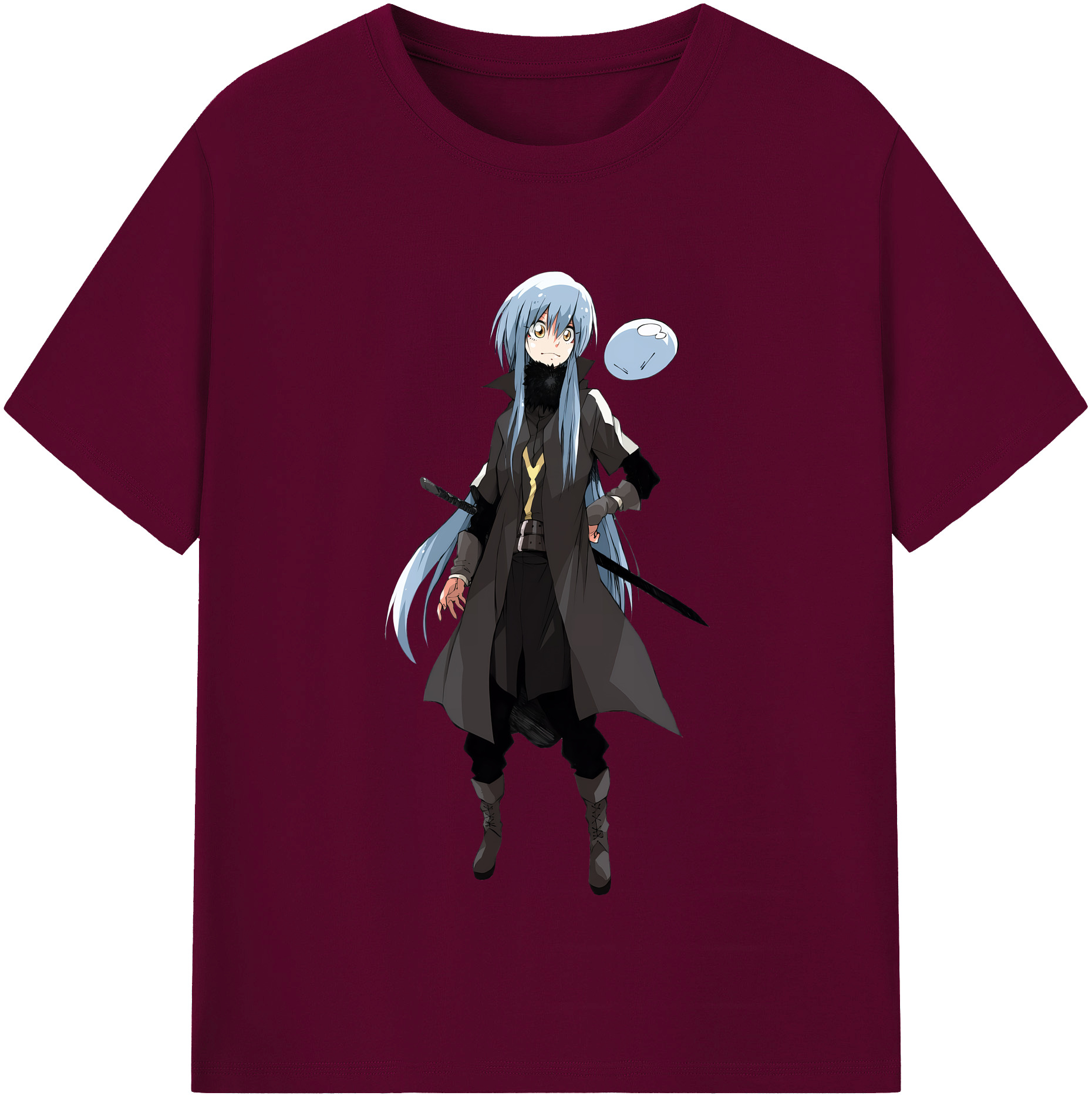 （画像用） 転スラ Regarding Reincarnated to Slime レディースカジュアルプリントTシャツ（綿100％）